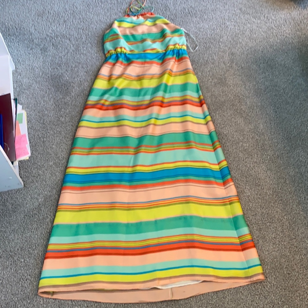 Ann Taylor Striped Maxi Dress